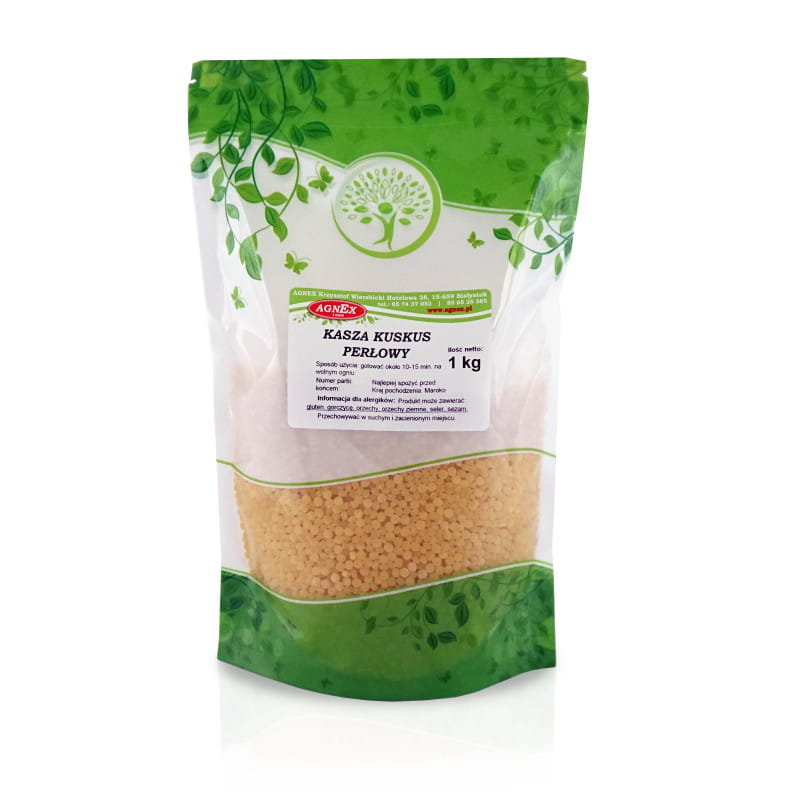 Agnex Kasza kuskus perłowy 1 kg KASZA KUSKUS PERŁOWY