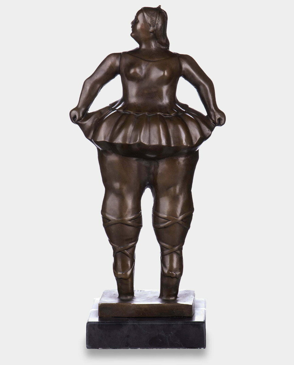 Kobieta Rzeźba z Brązu w Stylu Fernando Botero