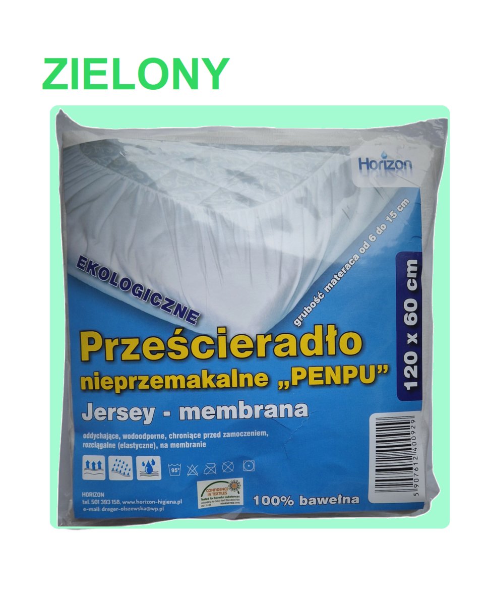 Prześcieradło nieprzemakalne „PENPU” 60x120cm Horizon