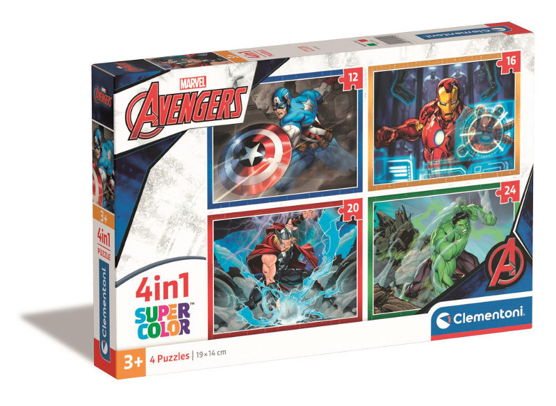 Puzzle 4w1 Super Kolor The Avengers Clementoni