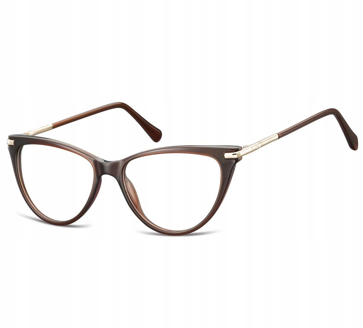 Okulary kocie oczy zerówki korekcyjne damskie