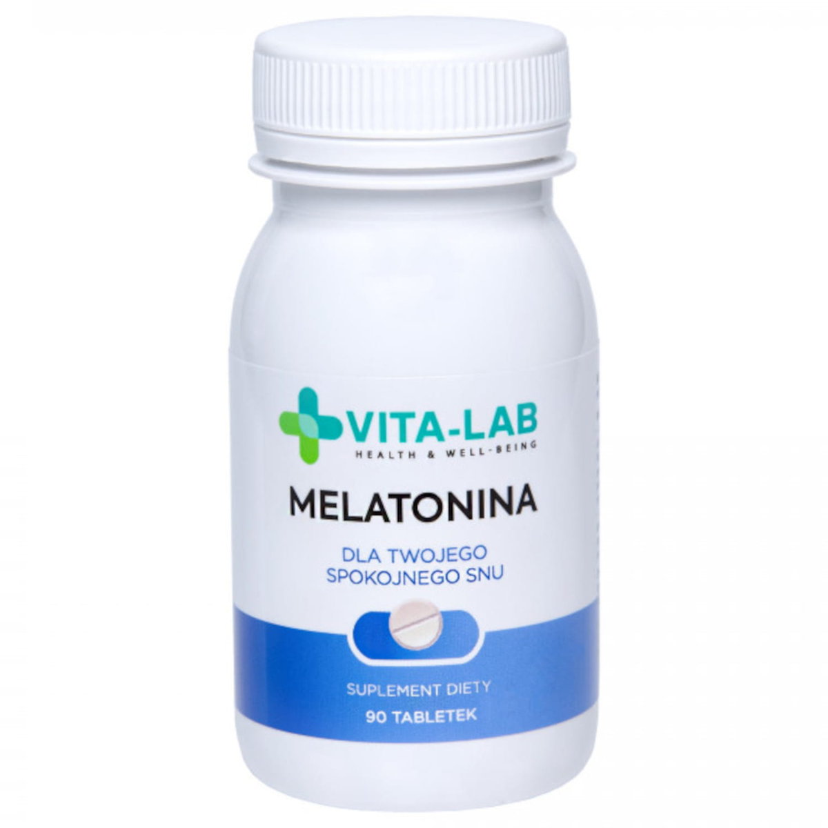 Elevita, Vita-Lab, Suplement diety na spokojny sen Melatonina 2mg, 90 tab.