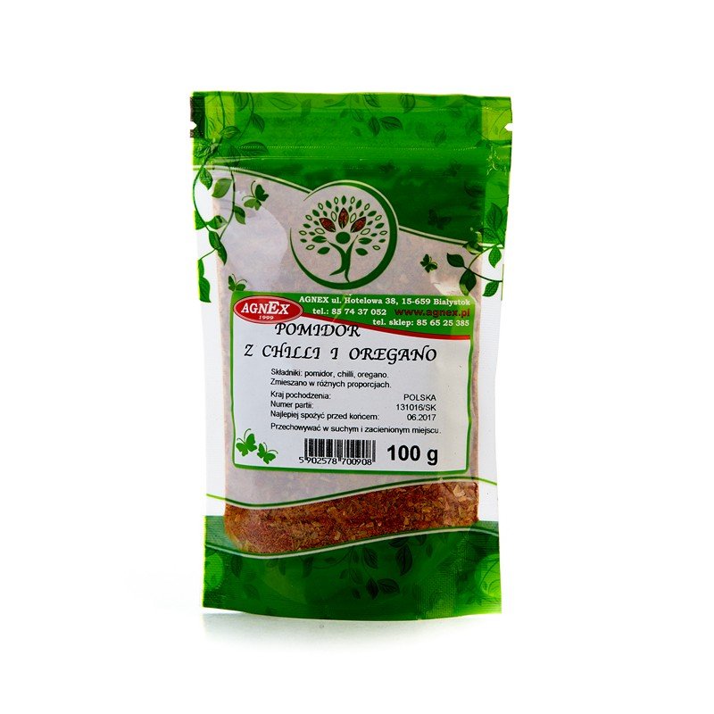 Agnex Krzysztof Wierzbicki Pomidor z chilli i oregano 100g POMIDOR CHILLI