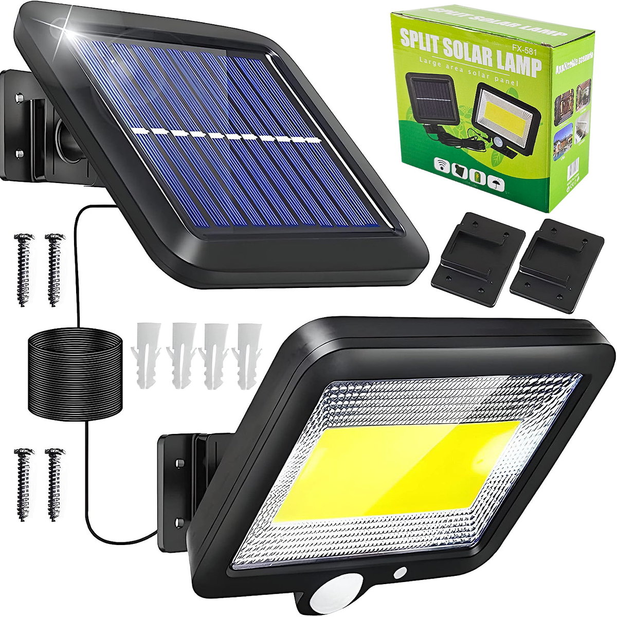 LAMPA SOLARNA ULICZNA LED CZUJNIK RUCHU