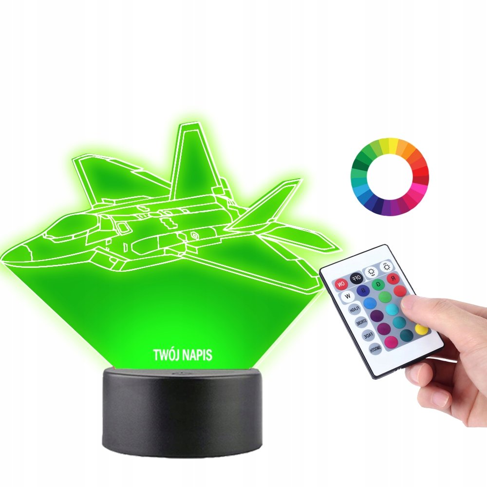 Lampka na Biurko Samolot Lockheed Martin Raptor