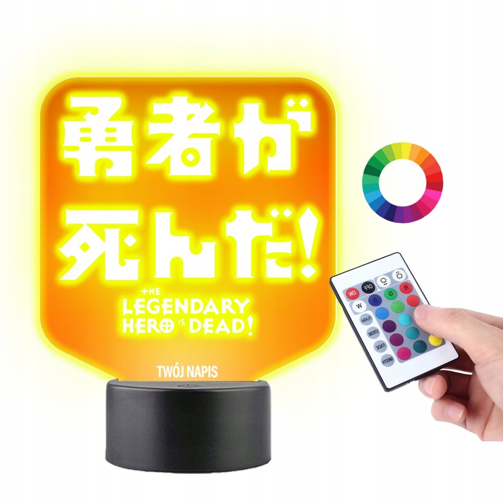 Lampka na Biurko Led The Legendary Hero is Dead!
