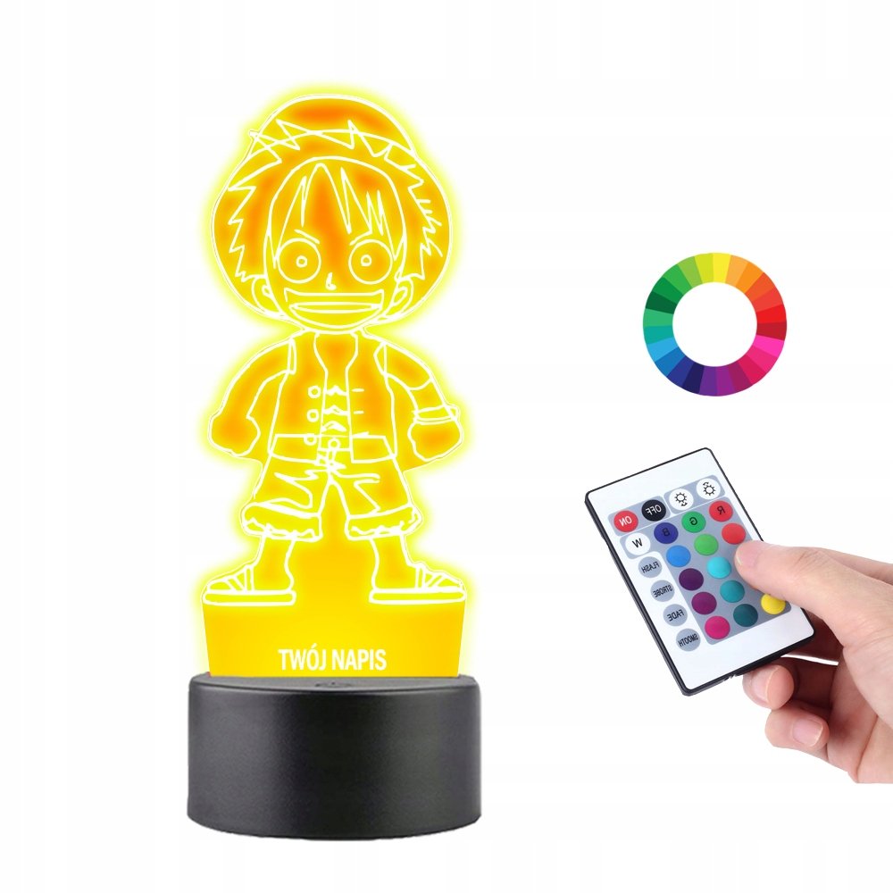 Lampka na Biurko Led Monkey Luffy Chibi One Piece