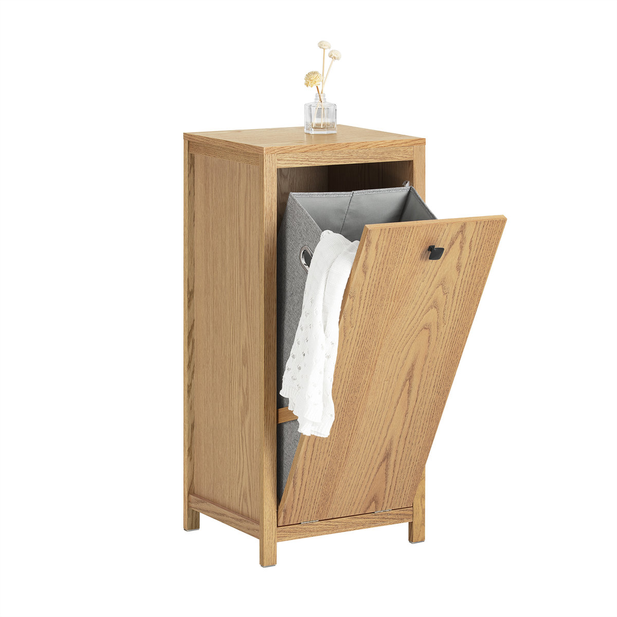 SoBuy BZR96-N Stół Łazienkowa Kosz na Pranie Szafka Półka Regał Stojąca Łazienkowa 35 x 40 x 90 cm