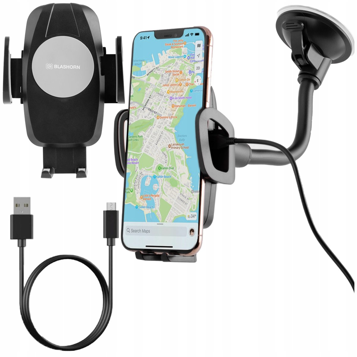 Ładowarka samochodowa microUSB typ B Blashorn 2000 m