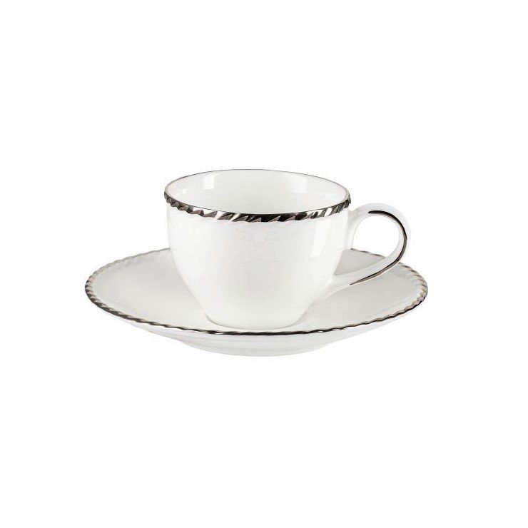 Filiżanka do espresso porcelanowa 100 ml ze spodkiem FLORIAN VILLA ITALIA