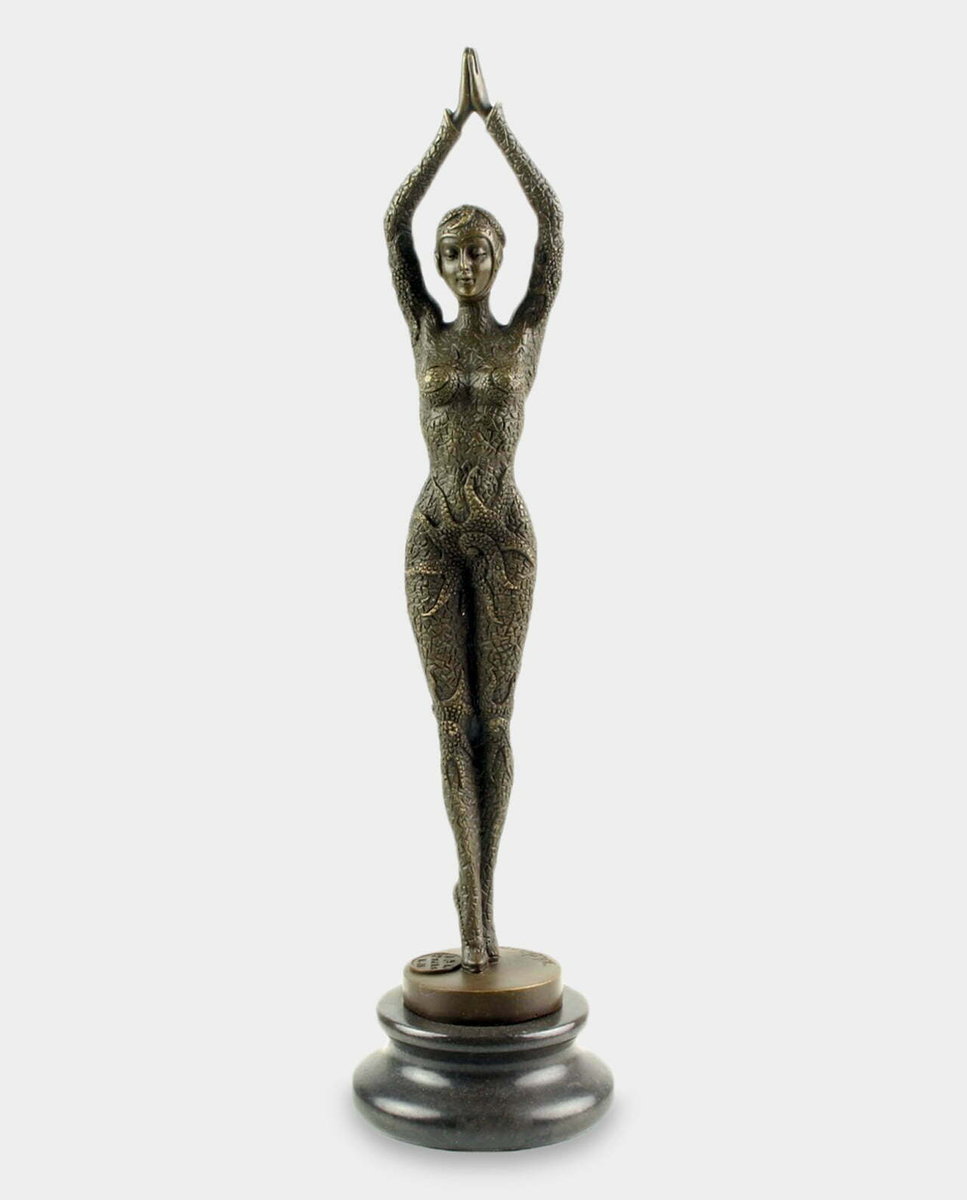 Tancerka Rewiowa Rozgwiazda Rzeźba z Brązu w Stylu Art Deco