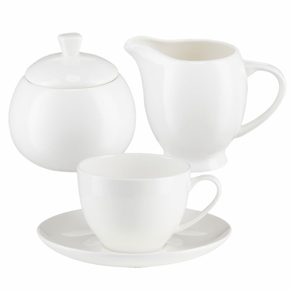 Serwis kawowy porcelanowy na 6 osób BOSTON White VILLA ITALIA