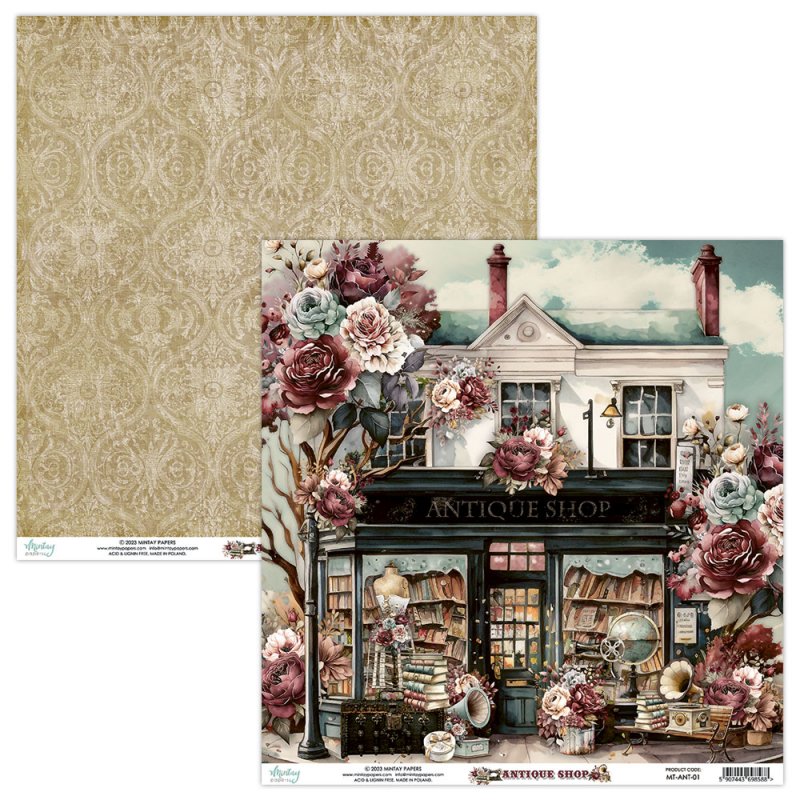 Papier Mintay Papers - ANTIQUE SHOP 01 30x30