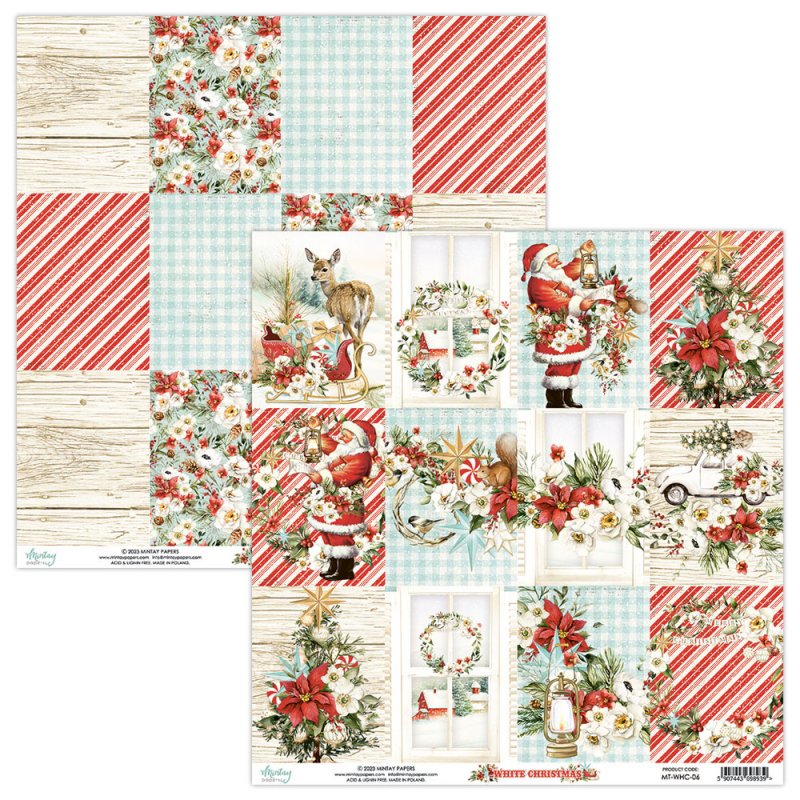 Papier Mintay Papers - WHITE CHRISTMAS 06 30x30