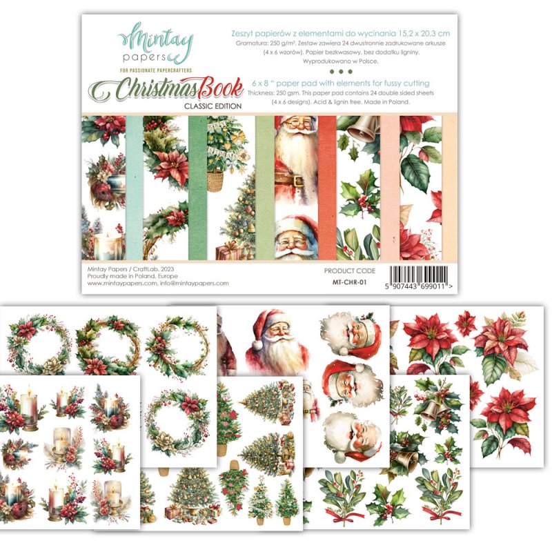 Zeszyt elementów do wycinania Mintay Papers - CHRISTMAS 1 15x20