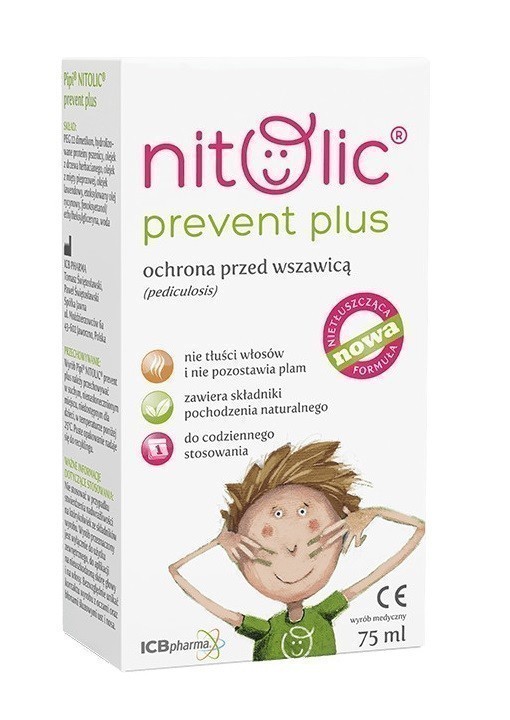ICB PHARMA SP. J. ICB PHARMA SP J Pipi Nitolic Prevent Plus Spray Ochrona przed wszawicą Spray 75 ml