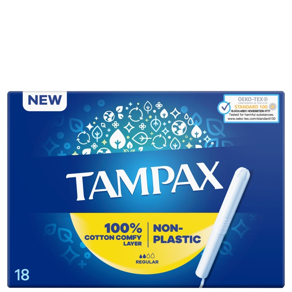Tampax Discreet Pearl Regular Tampony z aplikatorem 18 sztuk