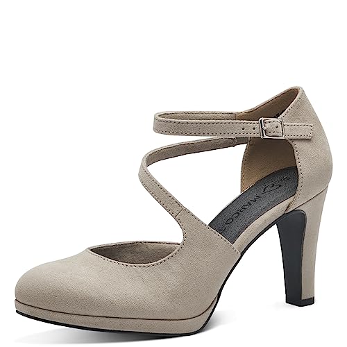 MARCO TOZZI Damskie czółenka 2-24402-41, szarobrązowy, 36 EU