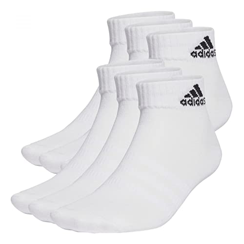 adidas, Confezione Da 6 Paia Di Calzini Per Bambini, Pończochy, Biały Czarny, Xxl, Unisex-Bambino