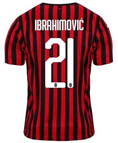 PUMA Koszulka piłkarska dla chłopców Ac Milan-Home 2019/2020, Ibrahimovi, dziecięca koszulka piłkarska