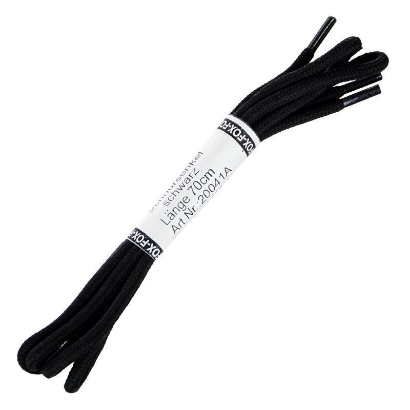 Fox Outdoor Sznurowadła Wojskowe 70cm Czarne - Czarny