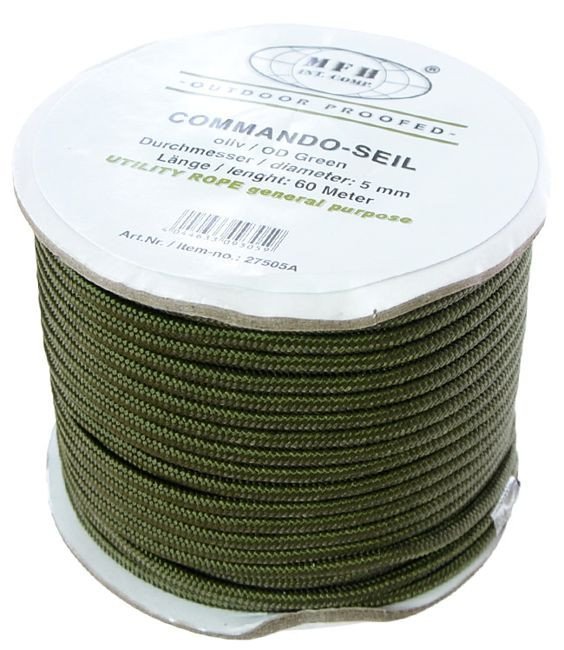 MFH Lina Commando Olive 5mm/60m [rolka]