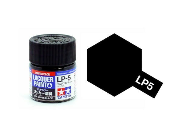 Tamiya 82105 Lp-5 Semi-Gloss Black [Satin] (Lacquer) 10Ml