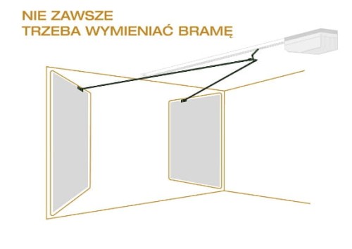 Adapter do bramy garażowej dwuskrzydłowej jak jim.CG