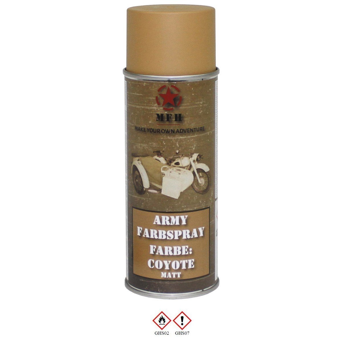 Farba wojskowa w sprayu MFH NATO Coyote Mat 400 ml (27375I)