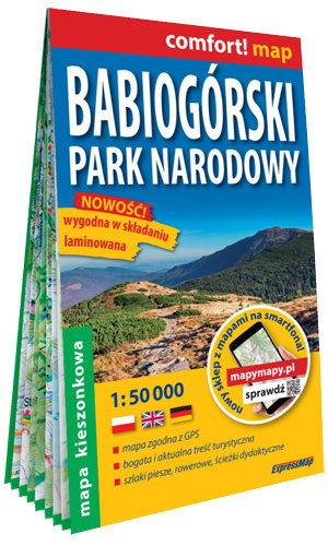 Babiogórski Park Narodowy. Mapa turystyczna 1:50 000