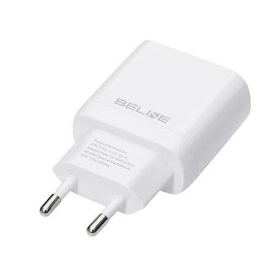 Ładowarka sieciowa 25W GaN USB-C PD 3.0 bez kabla, biała