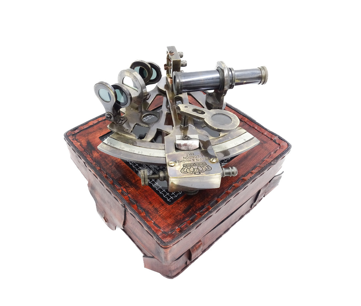 Kemis - House of Gadgets, Sekstant mosiężny w pudełku skórzanym