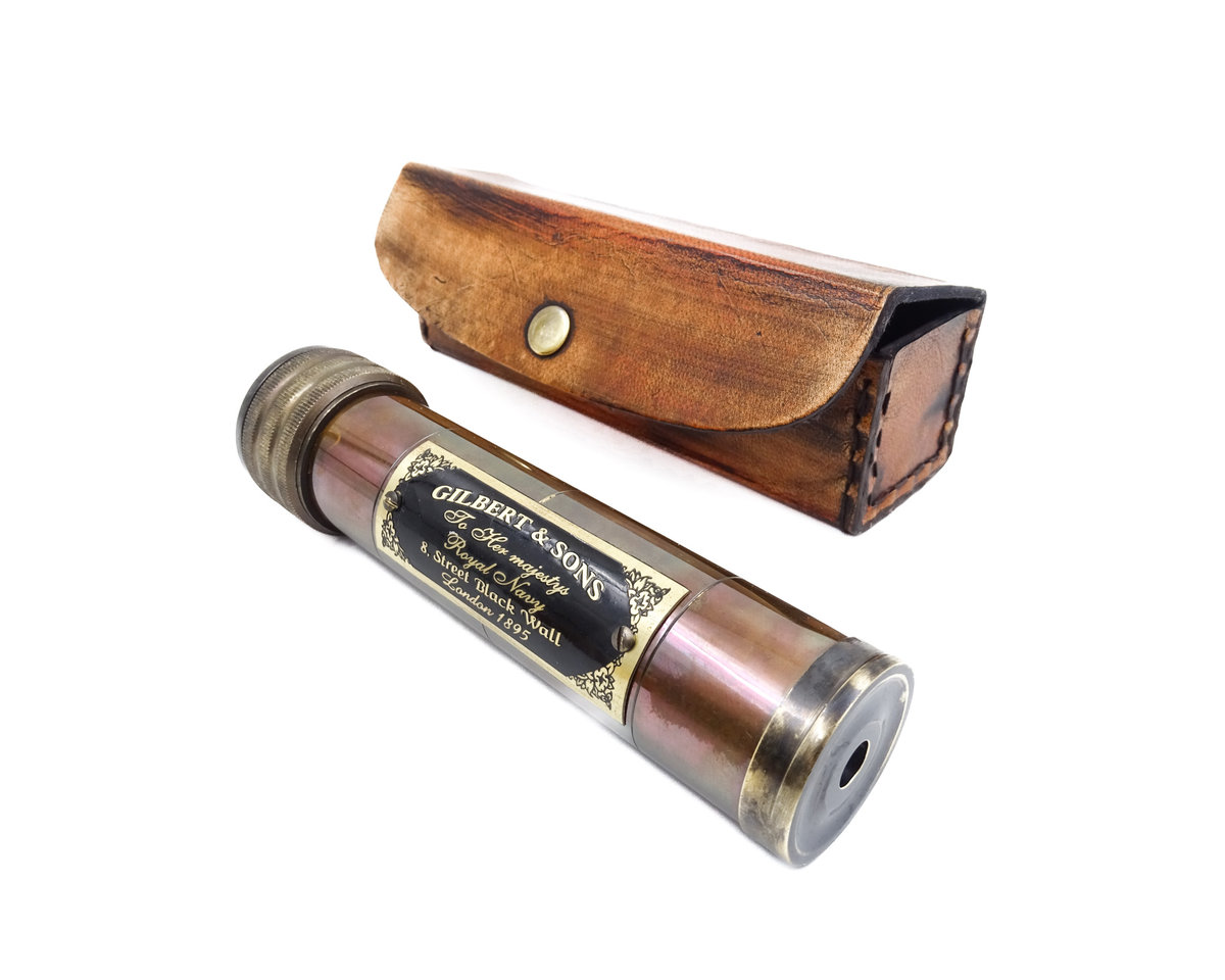 Kemis - House of Gadgets, Kalejdoskop vintage w skórzanym etui