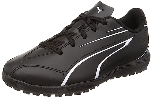 PUMA Vitoria Tt Jr dziecięce buty piłkarskie uniseks, Czarna puma, biała puma, 31 EU