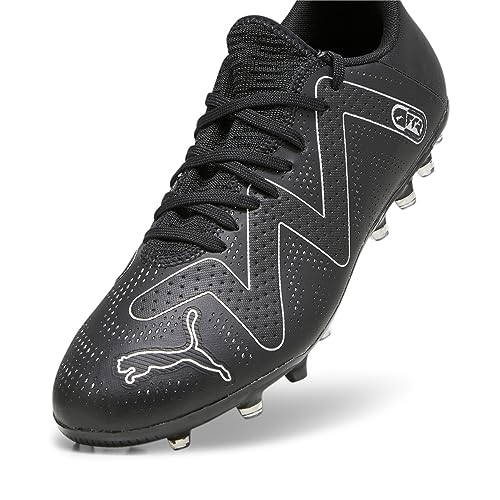 PUMA Męskie buty piłkarskie Future Play Mg, Puma Black Puma Silver, 48.5 EU