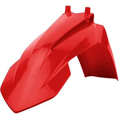 POLISPORT 8572200003 - Błotnik przedni OEM z trwałego, błyszczącego tworzywa sztucznego kompatybilny z motocyklami GAS GAS w kolorze czerwonym