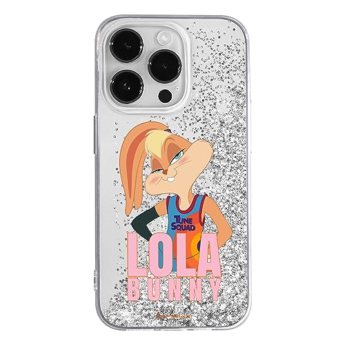 ERT GROUP etui na telefon Apple Iphone 14 PRO, case oryginalny i oficjalnie licencjonowany przez Looney Tunes, wzór Space Jam 021, optymalnie dopasowane, z efektem płynnego brokatu