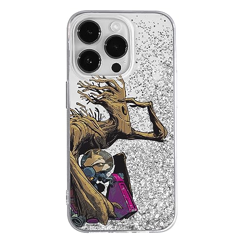 ERT GROUP etui na telefon Apple Iphone 14 PRO, case oryginalny i oficjalnie licencjonowany przez Marvel, wzór Guardians of the Galaxy 003, optymalnie dopasowane, z efektem płynnego brokatu