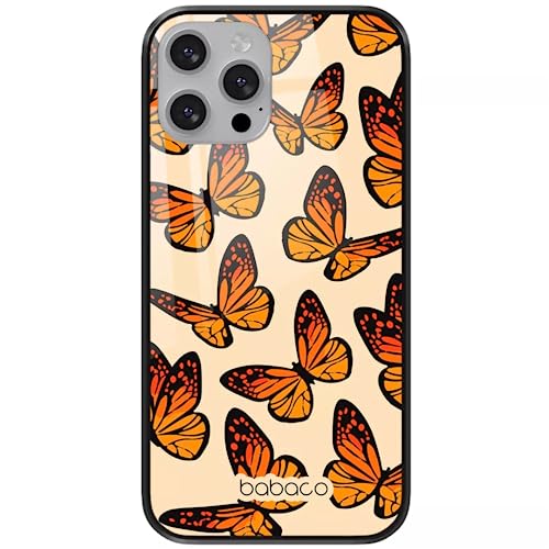ERT GROUP etui na telefon Apple Iphone 13 MINI, case oryginalny i oficjalnie licencjonowany przez Babaco, wzór Butterflies 002, wykonany z hartowanego szkła, etui ochronne