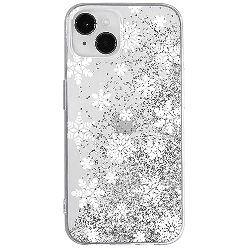 ERT GROUP etui na telefon Apple Iphone 14 PLUS, case oryginalny i oficjalnie licencjonowany przez Babaco, wzór Winter 001, optymalnie dopasowane, z efektem płynnego brokatu