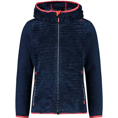 CMP - Kid G Jacket Fix Hood, Girl, Blue Ink, 140