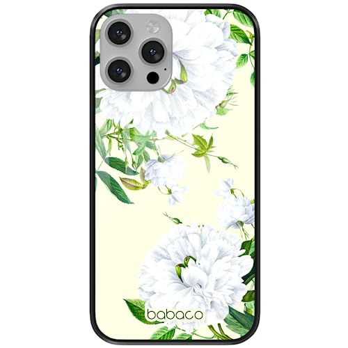ERT GROUP etui na telefon Apple Iphone 13 PRO MAX, case oryginalny i oficjalnie licencjonowany przez Babaco, wzór Flowers 047, wykonany z hartowanego szkła, etui ochronne