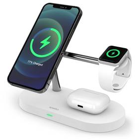 Epico Bezprzewodowa ładowarka Spello by Epico 3in1 Magnetic Wireless Charging Stand 9915101100151 Biała