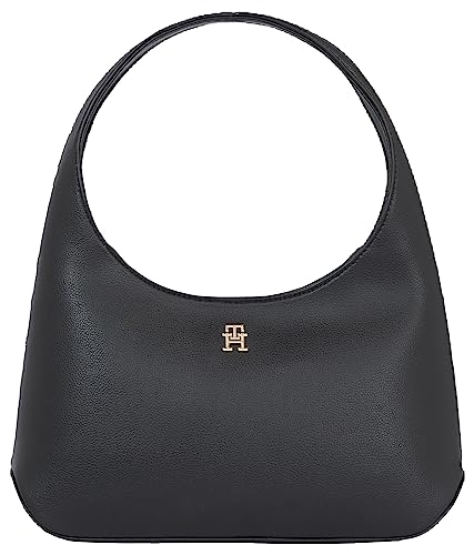Tommy Hilfiger Damska torba na ramię Hilfiger Staple Hobo, jeden rozmiar, Czarny