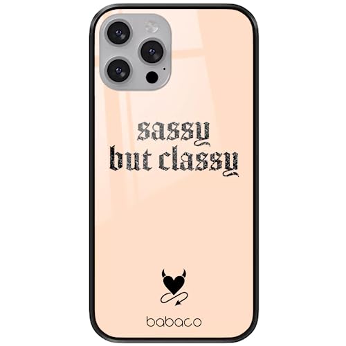 ERT GROUP etui na telefon Apple Iphone 13, case oryginalny i oficjalnie licencjonowany przez Babaco, wzór Sassy but classy 001, wykonany z hartowanego szkła, etui ochronne