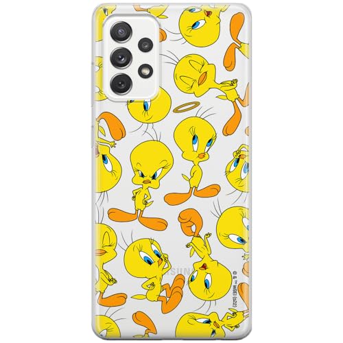 ERT GROUP etui na telefon Samsung A33 5G, case oryginalny i oficjalnie licencjonowany przez Looney Tunes, wzór Tweety 010, optymalnie dopasowane, plecki z TPU częściowo przeźroczyste