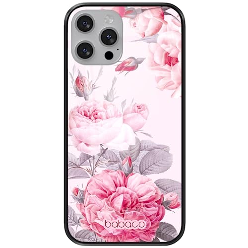 ERT GROUP etui na telefon Apple Iphone 13 MINI, case oryginalny i oficjalnie licencjonowany przez Babaco, wzór Flowers 050, wykonany z hartowanego szkła, etui ochronne