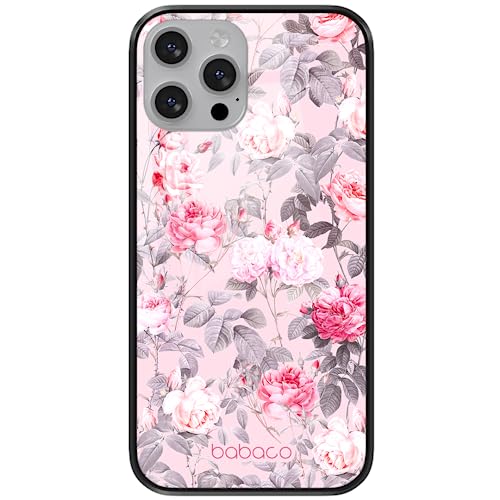 ERT GROUP etui na telefon Apple Iphone 13 MINI, case oryginalny i oficjalnie licencjonowany przez Babaco, wzór Flowers 054, wykonany z hartowanego szkła, etui ochronne