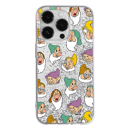 ERT GROUP etui na telefon Apple Iphone 14 PRO, case oryginalny i oficjalnie licencjonowany przez Disney, wzór Snow White and the 7 dwarfs 015, optymalnie dopasowane, z efektem płynnego brokatu