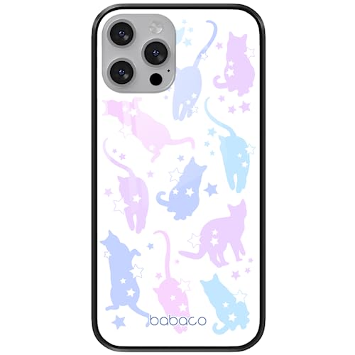 ERT GROUP etui na telefon Apple Iphone 13 MINI, case oryginalny i oficjalnie licencjonowany przez Babaco, wzór Cats 016, wykonany z hartowanego szkła, etui ochronne